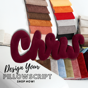 Design Your 5 Letter Script Pillow