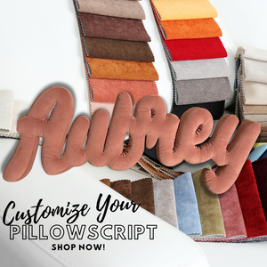 Design Your 6 Letter Script Pillow